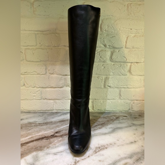 Gucci Rodano Calf Black Leather Boots with Heel - Picture 12 of 13